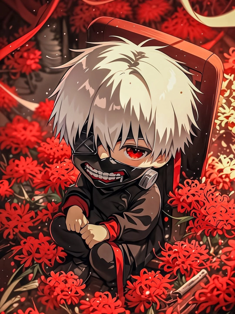 ảnh anime nam cute chibi áo hoodie