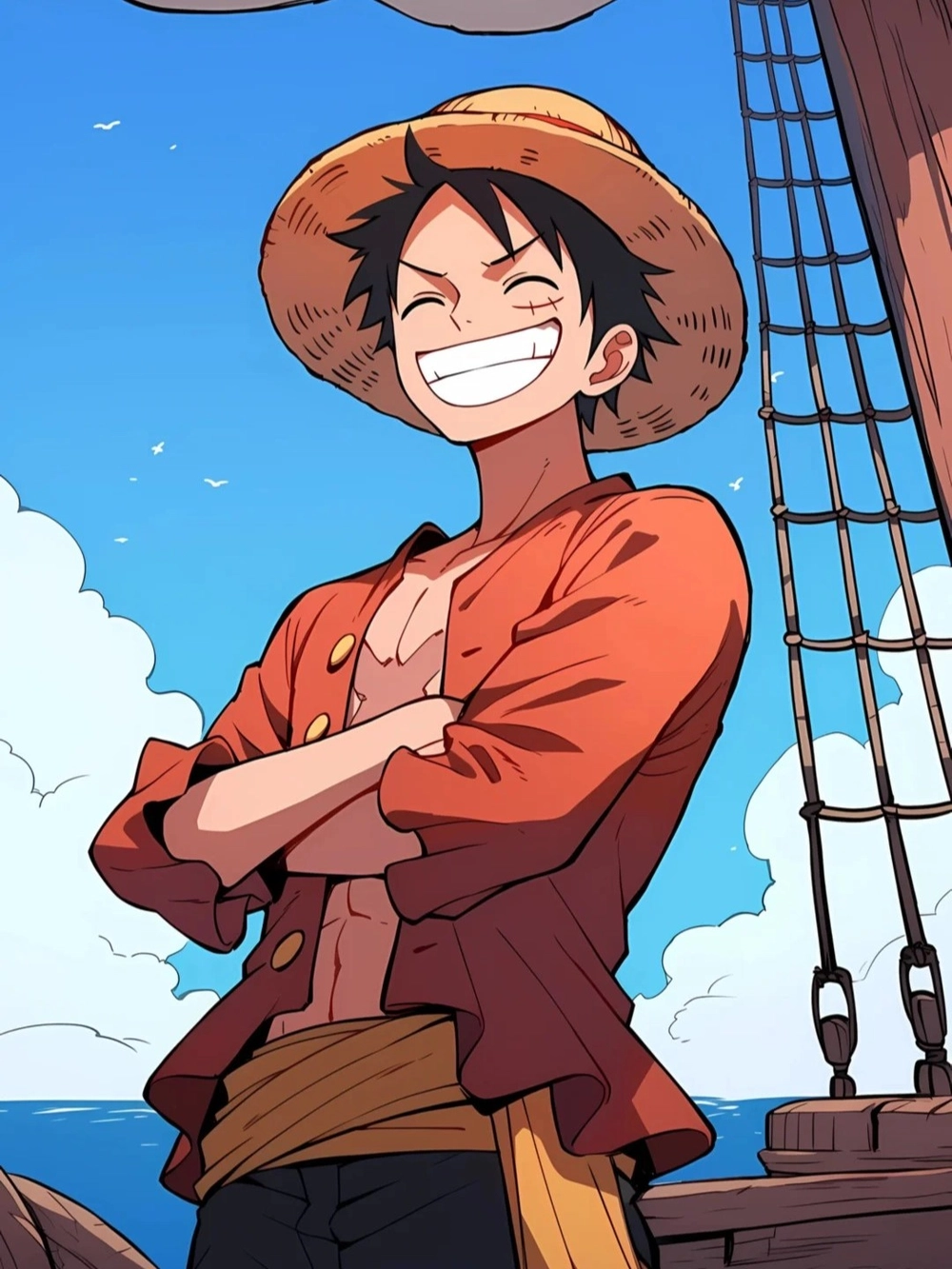 ảnh anime one piece luffy
