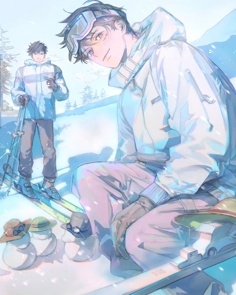 ảnh anime tuyết bay bay