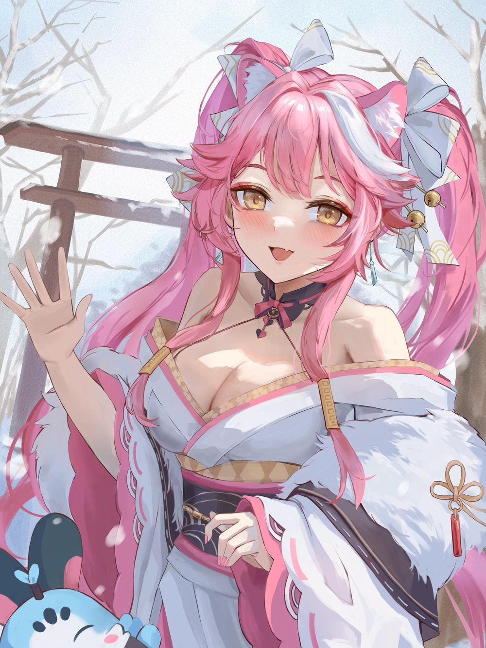 ảnh anime tuyết phủ kín