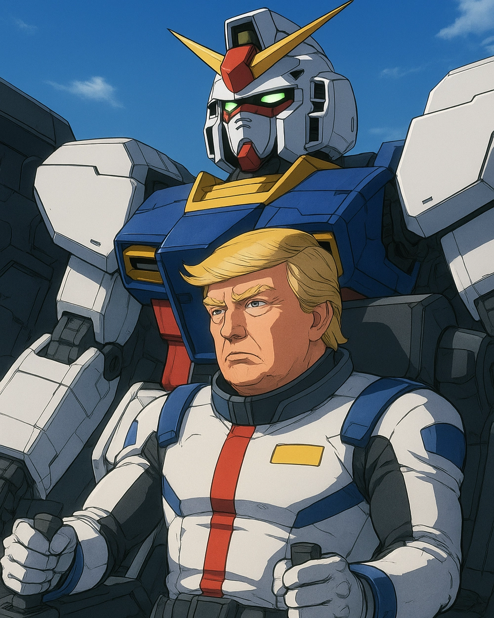donald trump anime manga chất ngầu