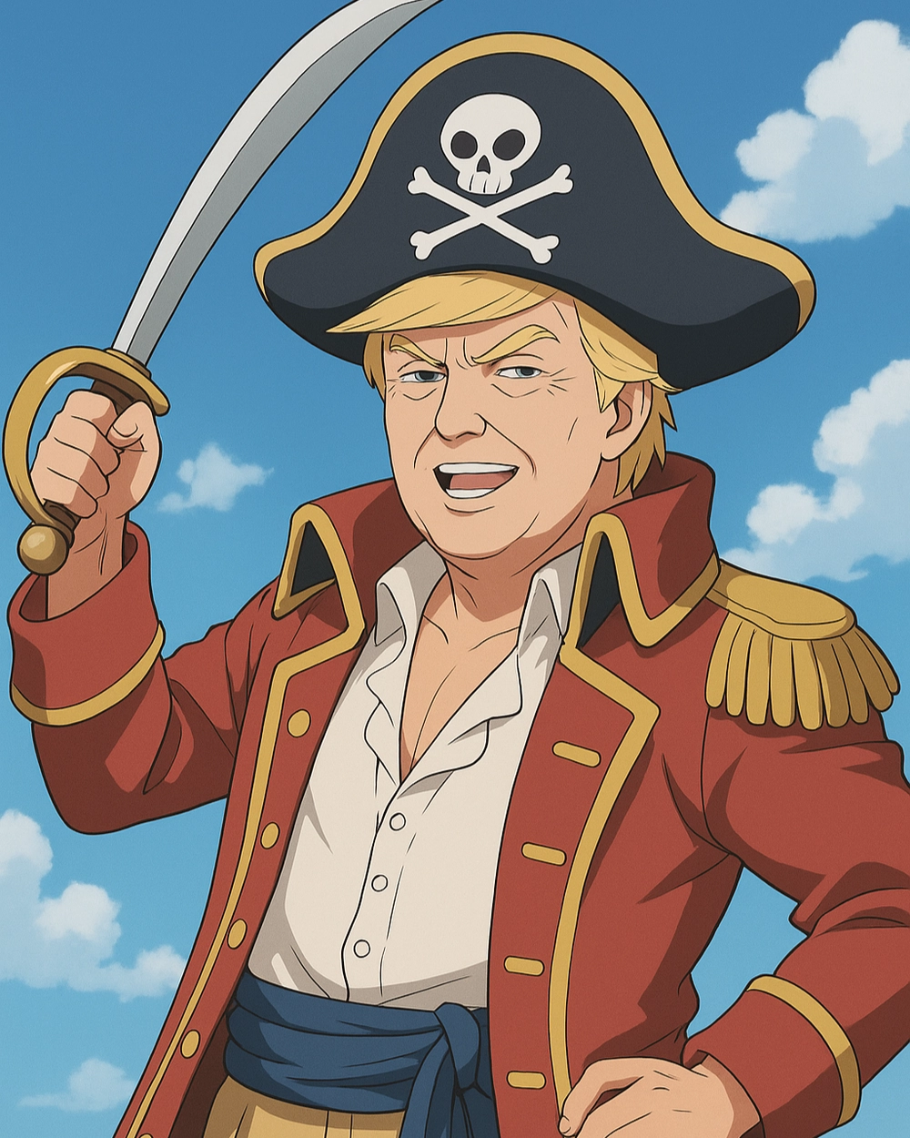 donald trump anime manga cute