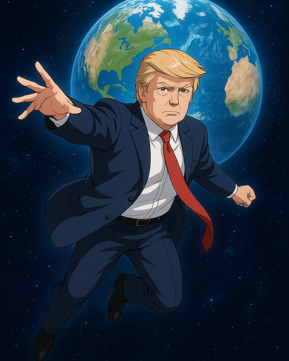 donald trump anime art dễ thương
