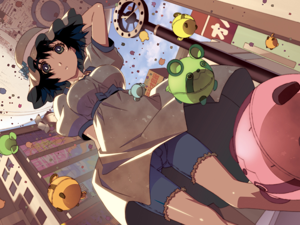 steins gate mayuri shiina cười tươi