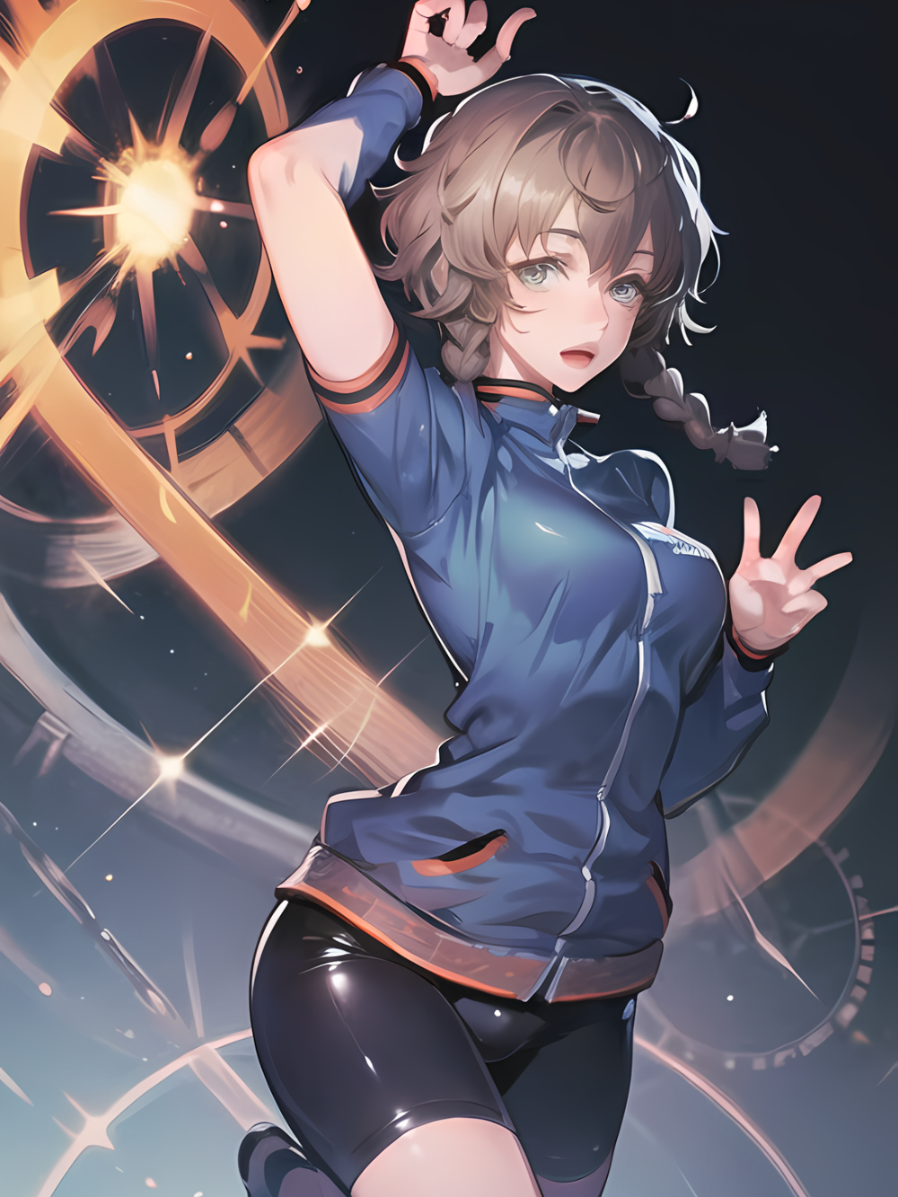 suzuha amane pose ngầu