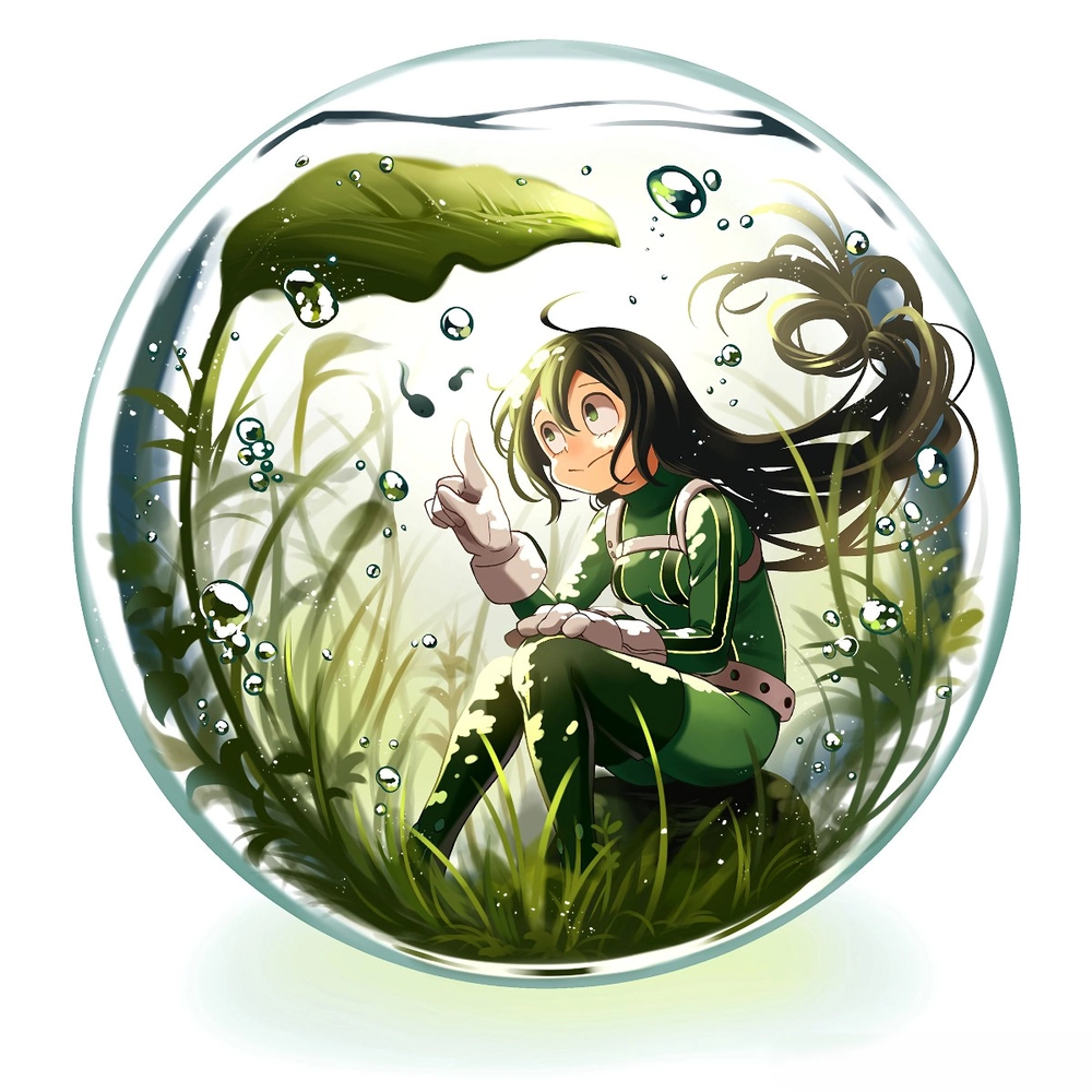 ảnh anime tsuyu asui xinh xắn