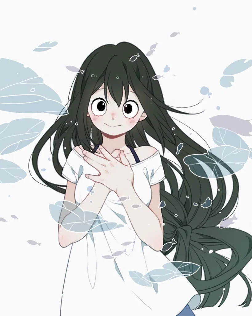 asui tsuyu đáng yêu