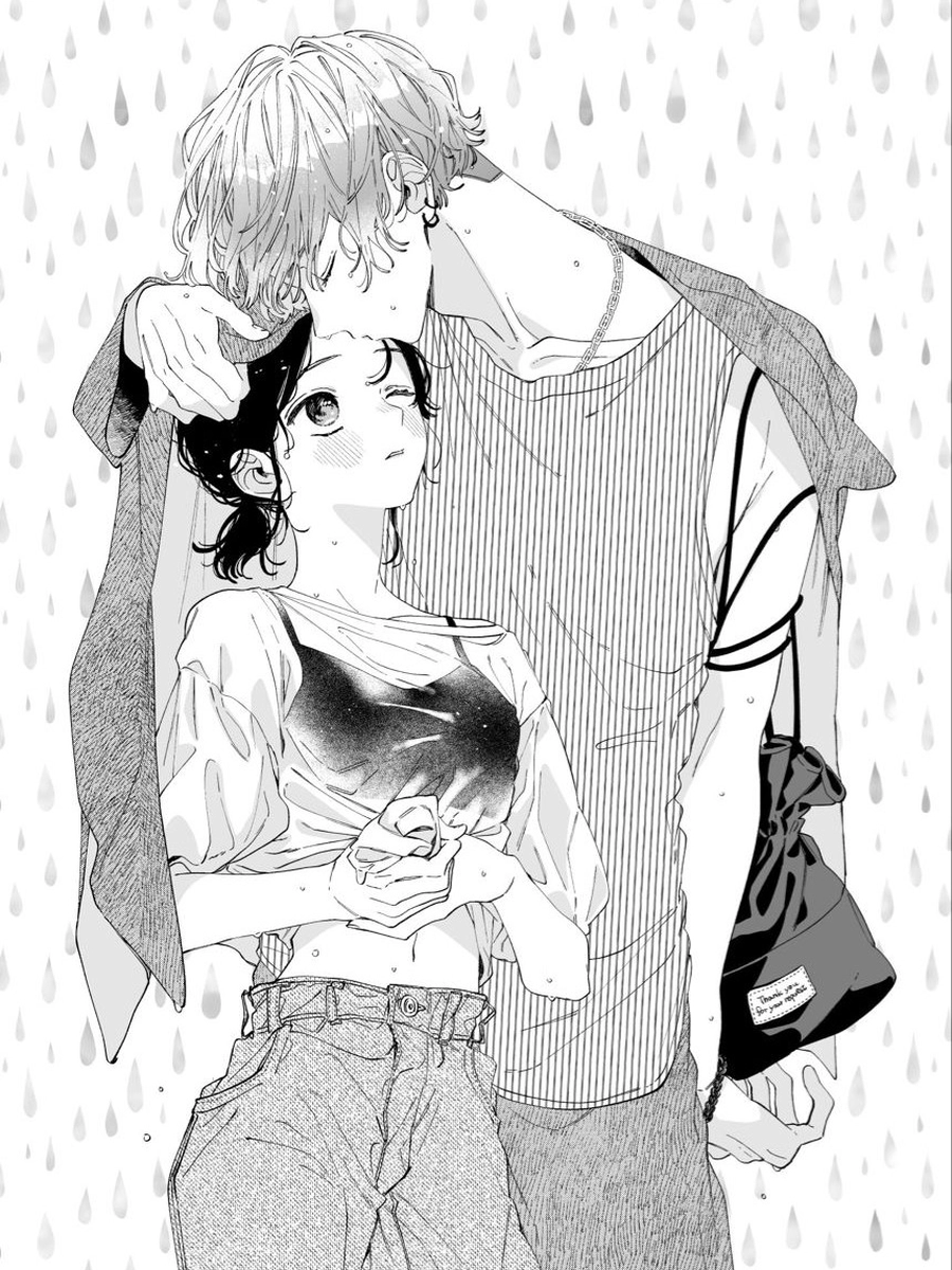 anime cặp đôi đen trắng chill