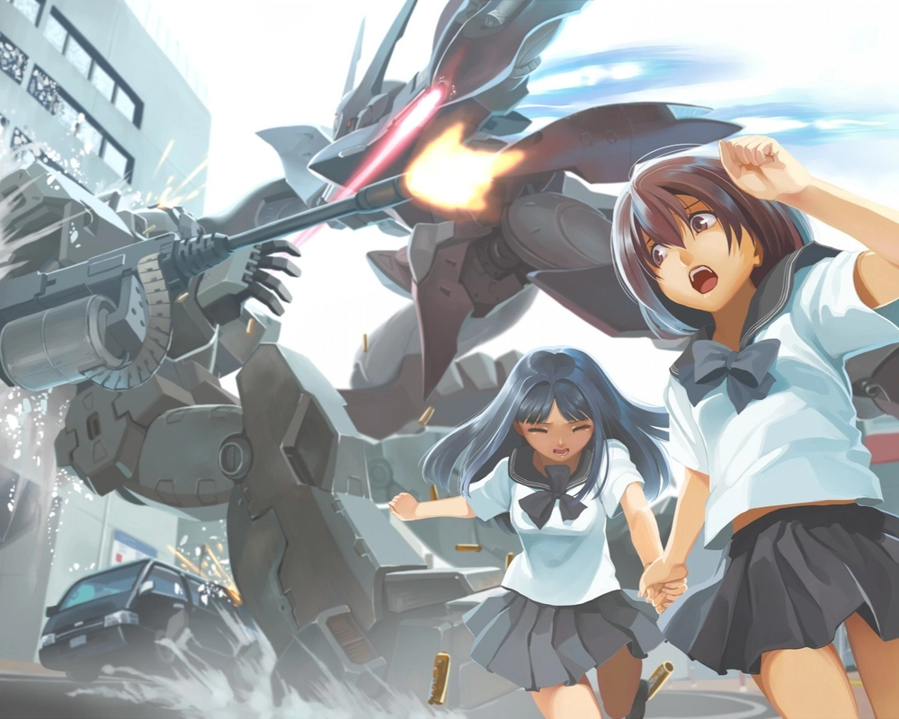 hình ảnh anime đánh nhau quyết liệt