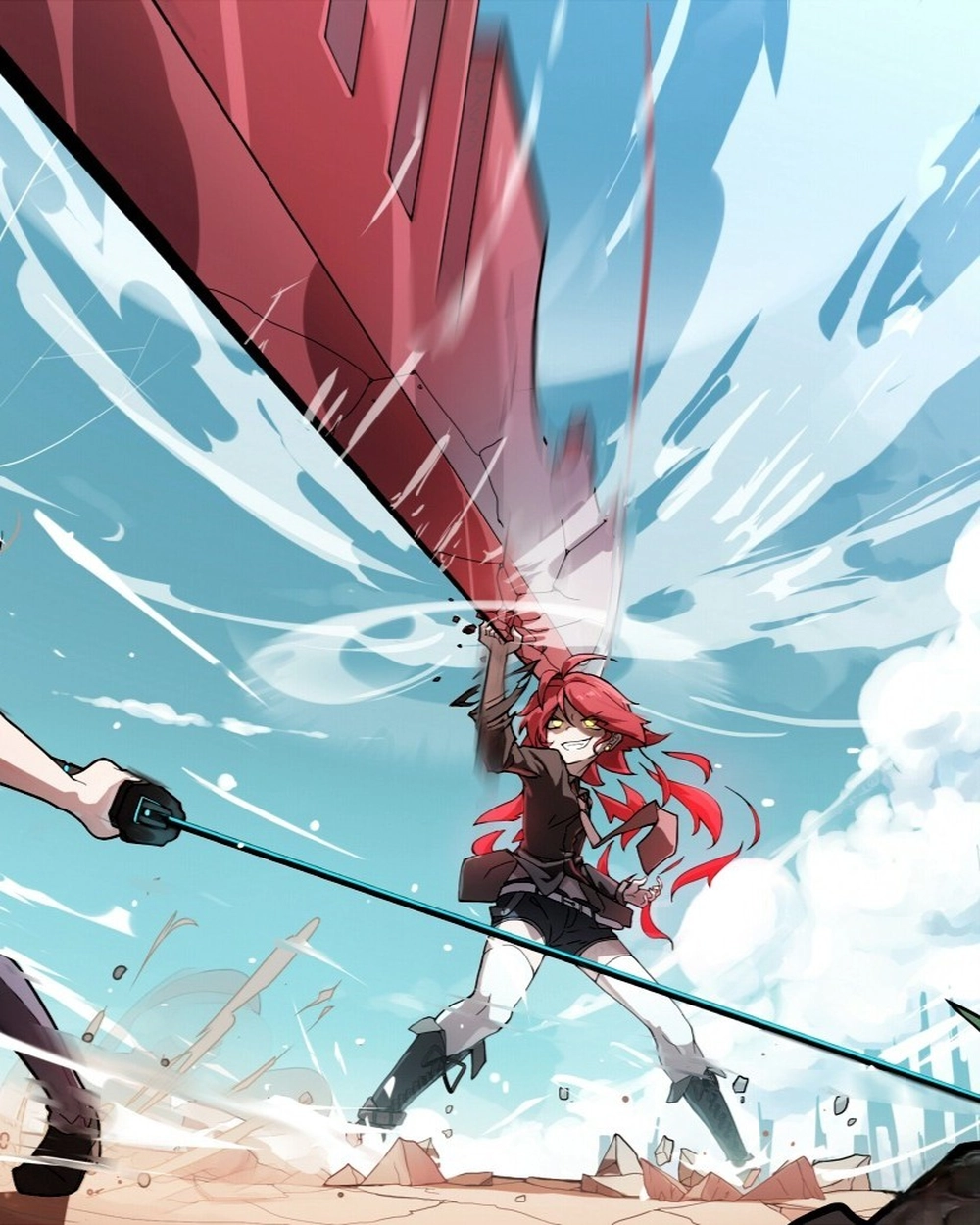 hình ảnh anime đánh nhau gay gắt