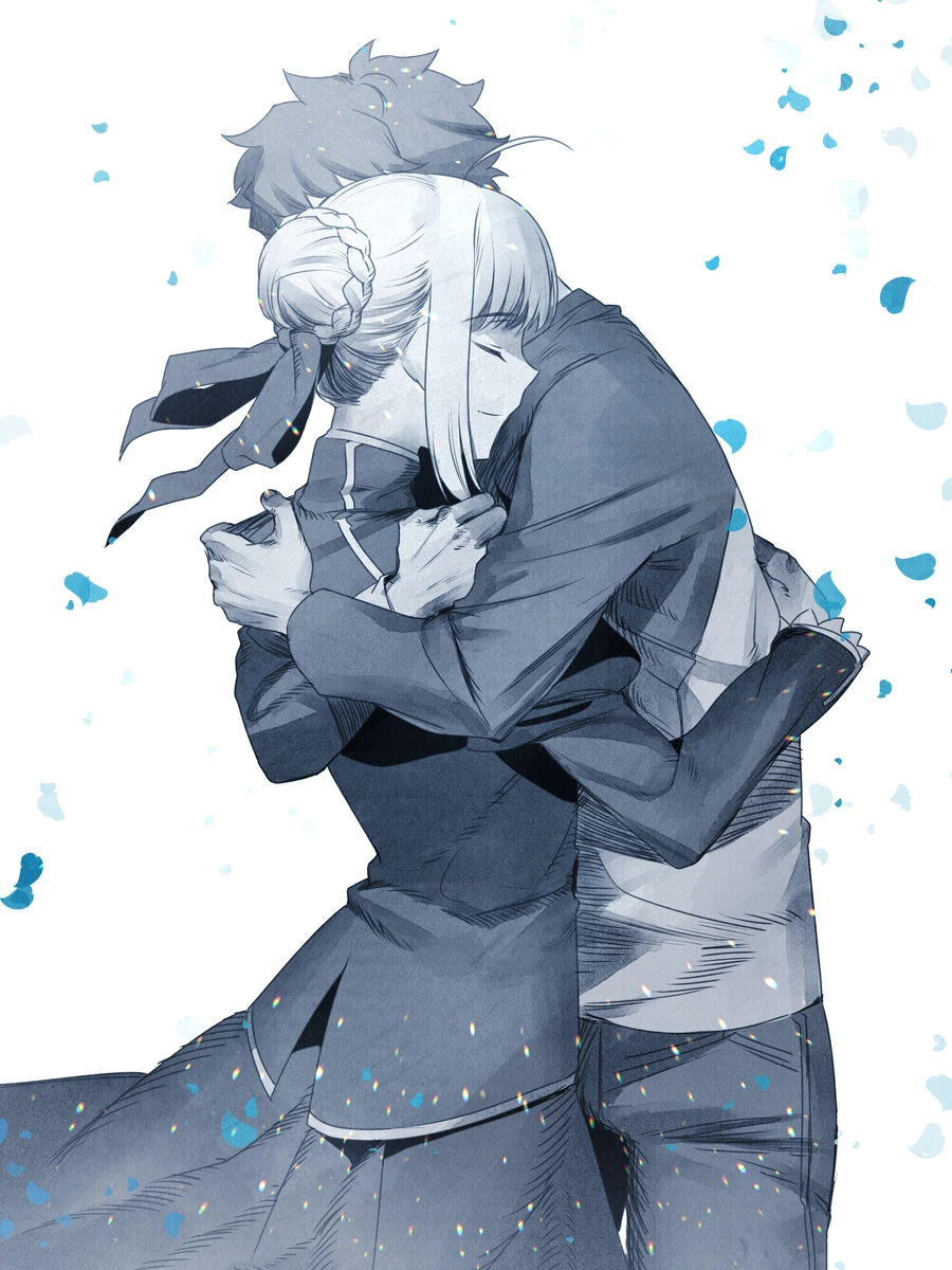 anime đôi trắng đen nhẹ nhàng