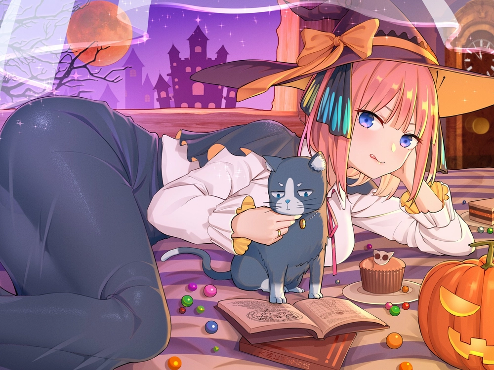 anime halloween nữ đáng yêu