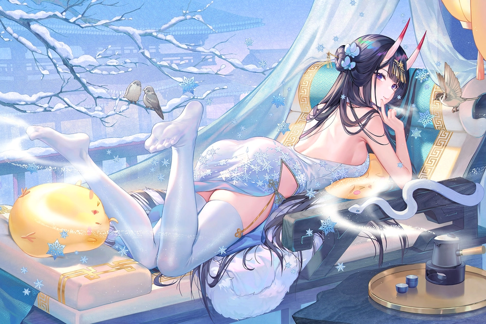 anime tuyết trắng trời đông