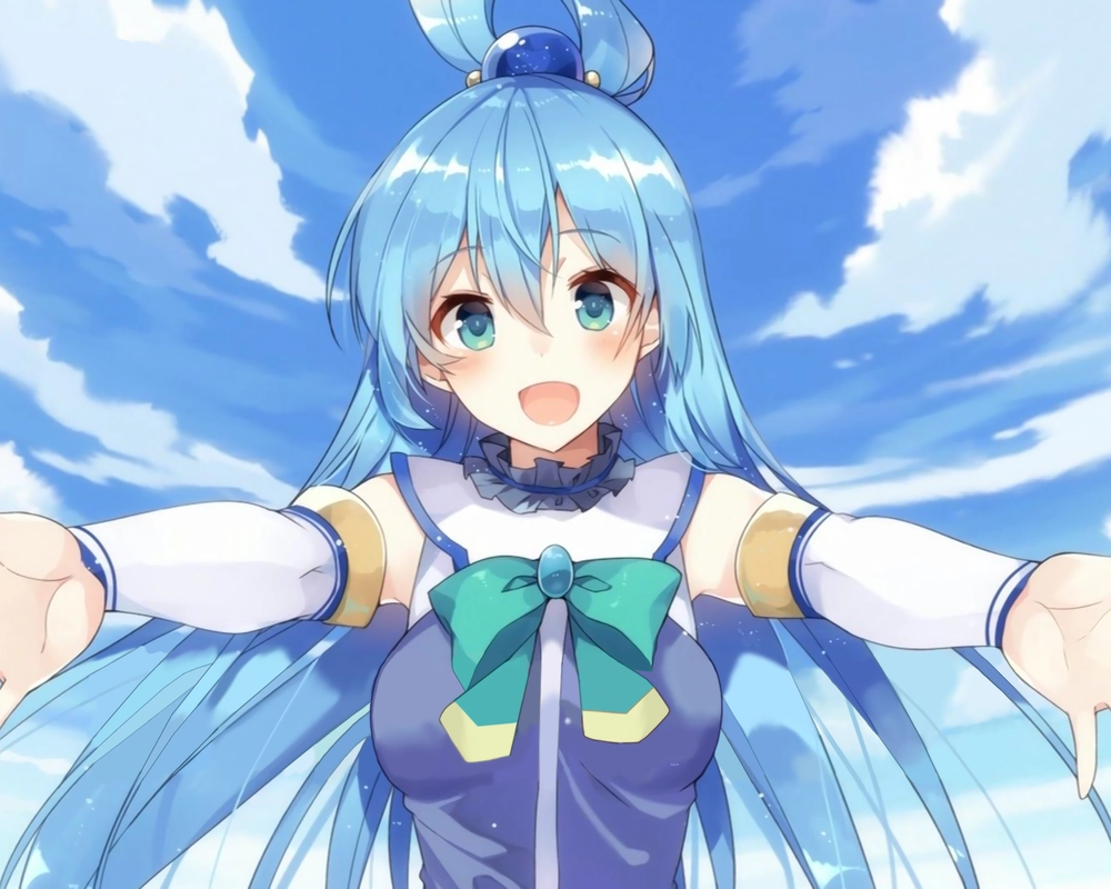 nữ thần aqua anime ảnh nghệ thuật