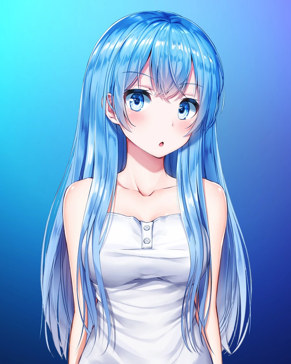 nữ thần aqua anime ảnh nghệ thuật 4k