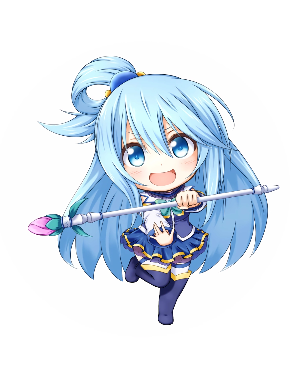 nữ thần aqua anime dễ thương đáng yêu