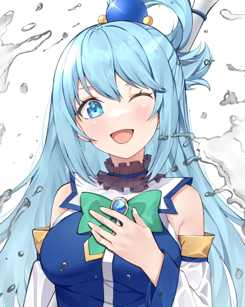nữ thần aqua anime dễ thương