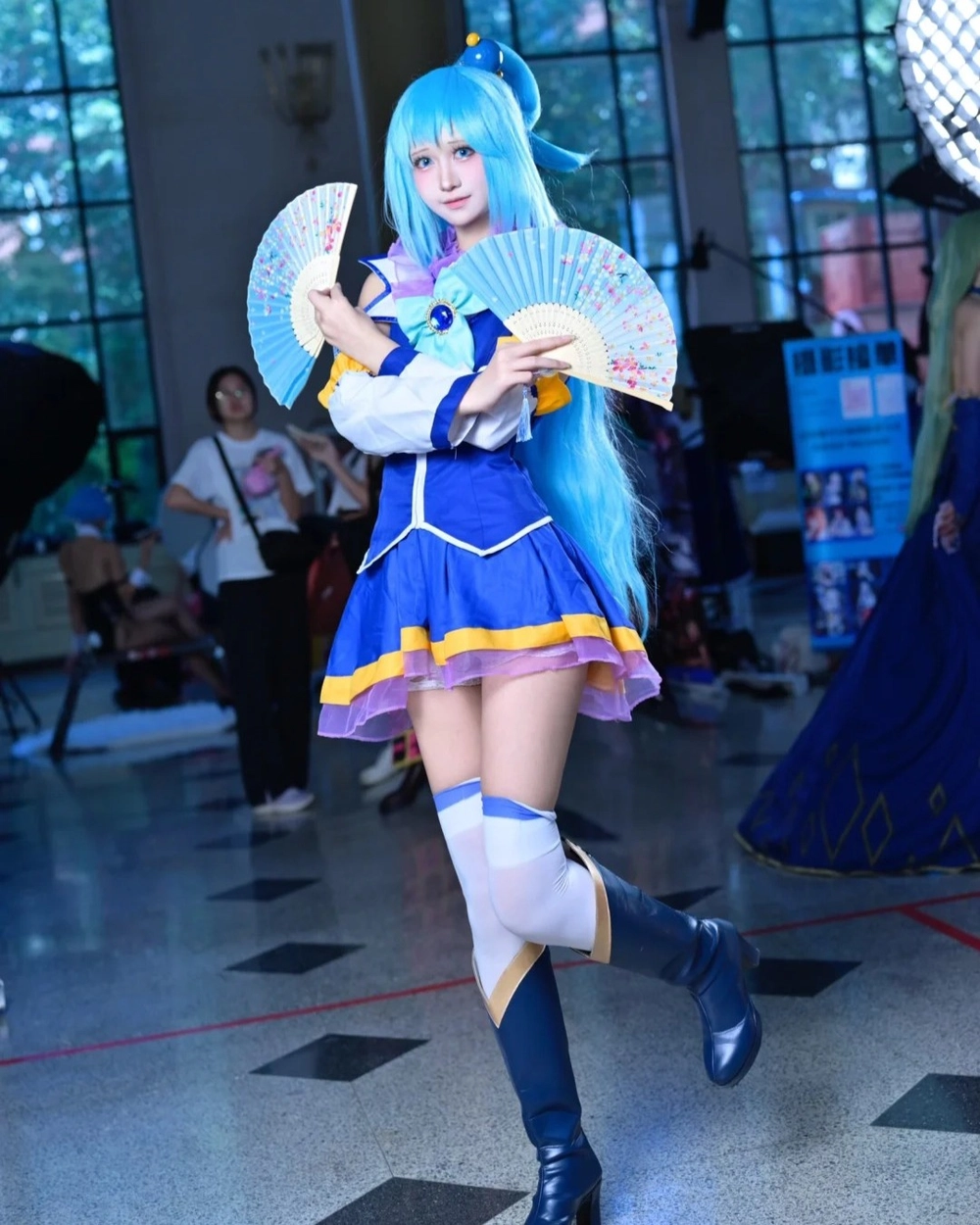 konosuba aqua cosplay cute