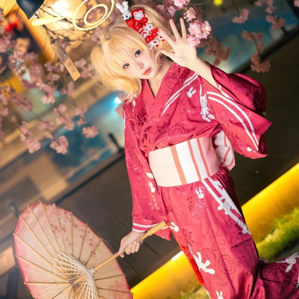 kimono cosplay cổ điển