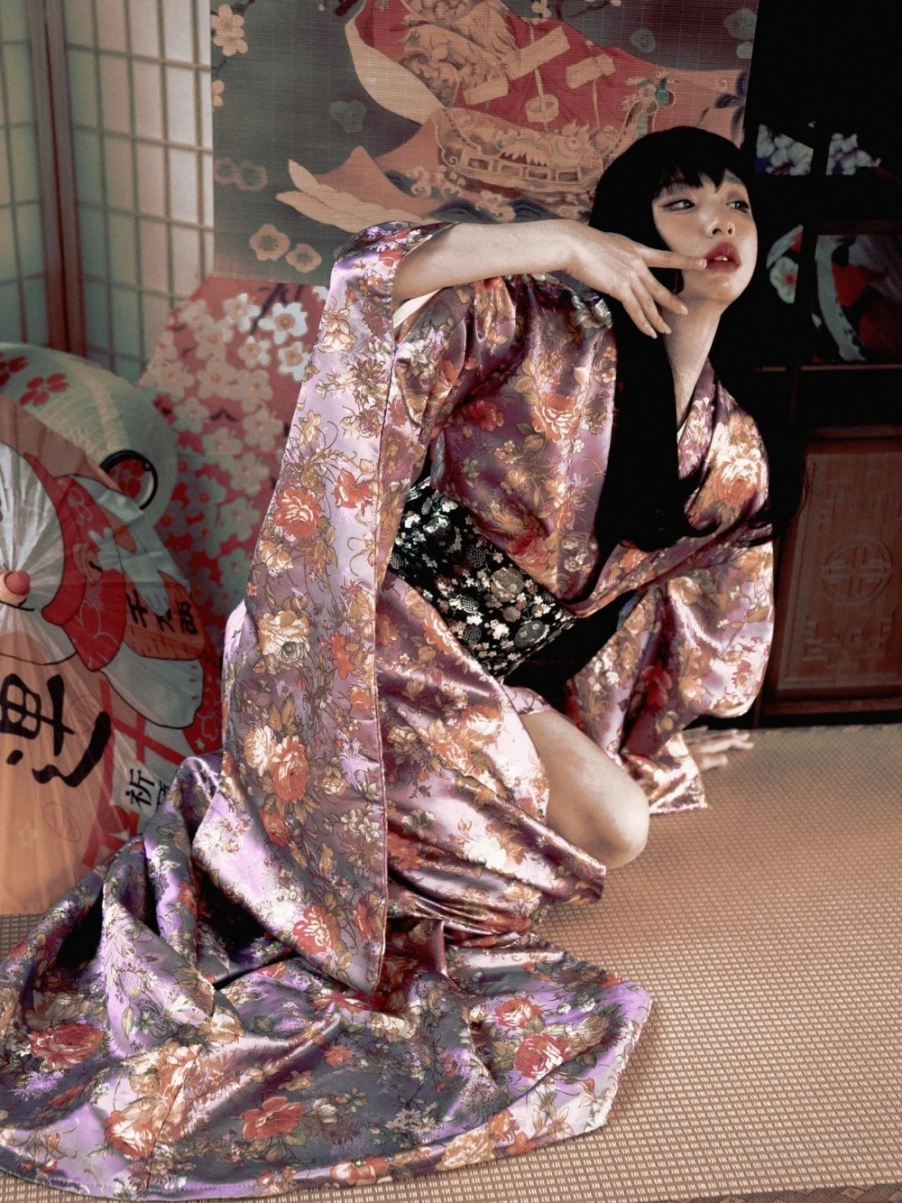 cosplay kimono ngoài trời