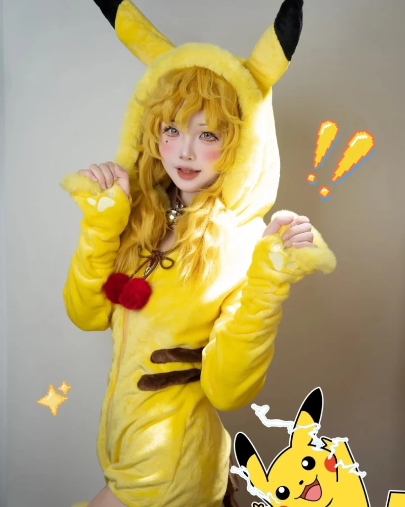 cosplay pikachu cho bé