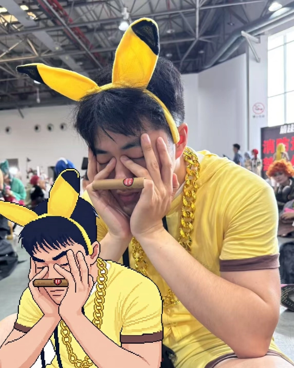 cosplay pikachu phiên bản nam