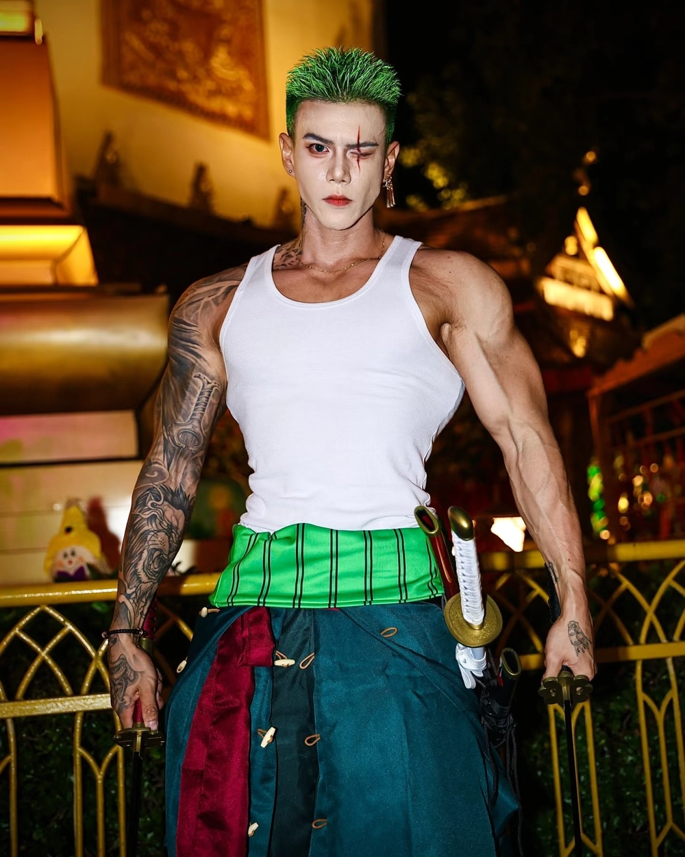 zoro cosplay ảnh nền