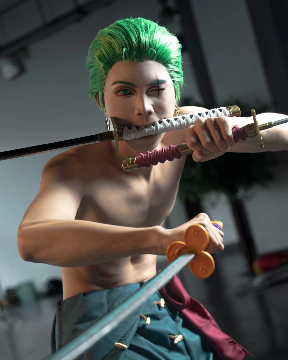 zoro cosplay phong cách ngầu