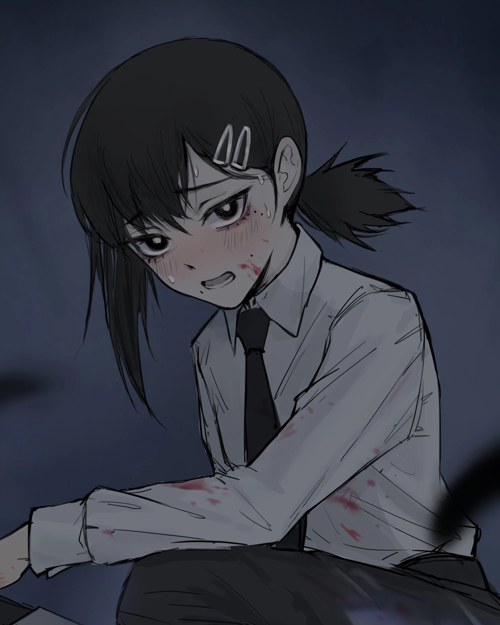 Hình chainsaw man higashiyama kobeni ngầu