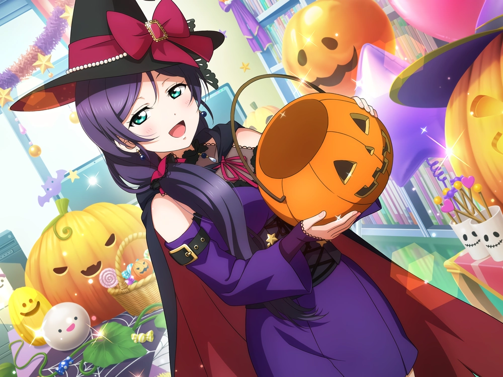 hình anime halloween girl