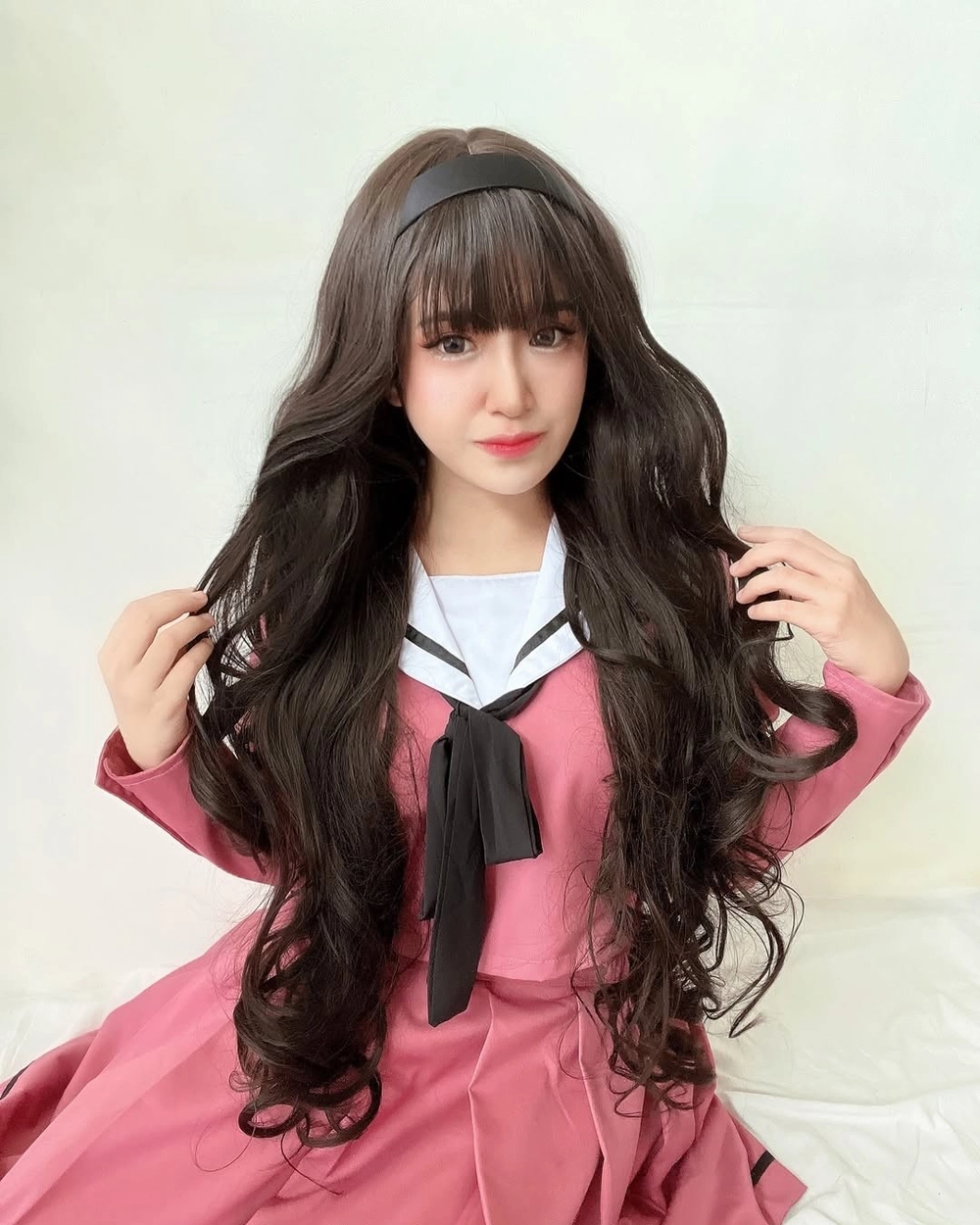 waguri kaoruko cosplay hình nền anime