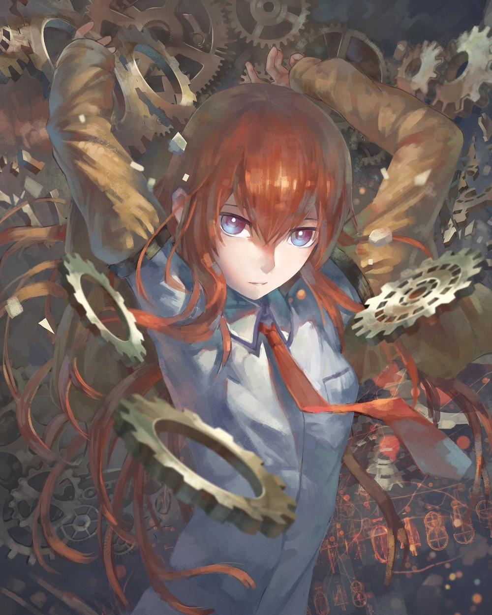 kurisu makise wallpaper đẹp