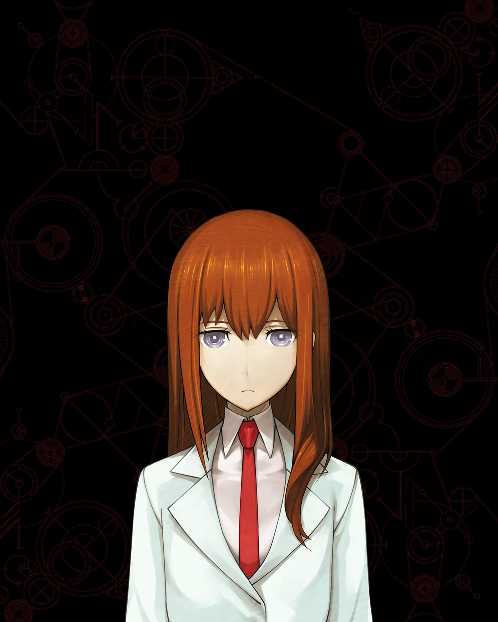 anime kurisu makise fanart