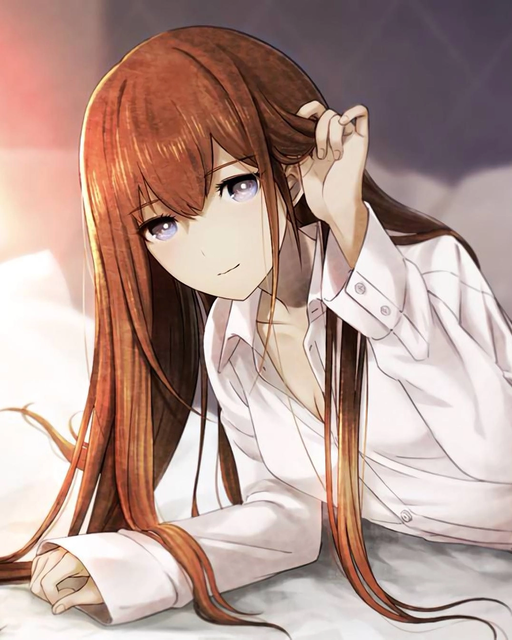 kurisu makise wallpaper hd