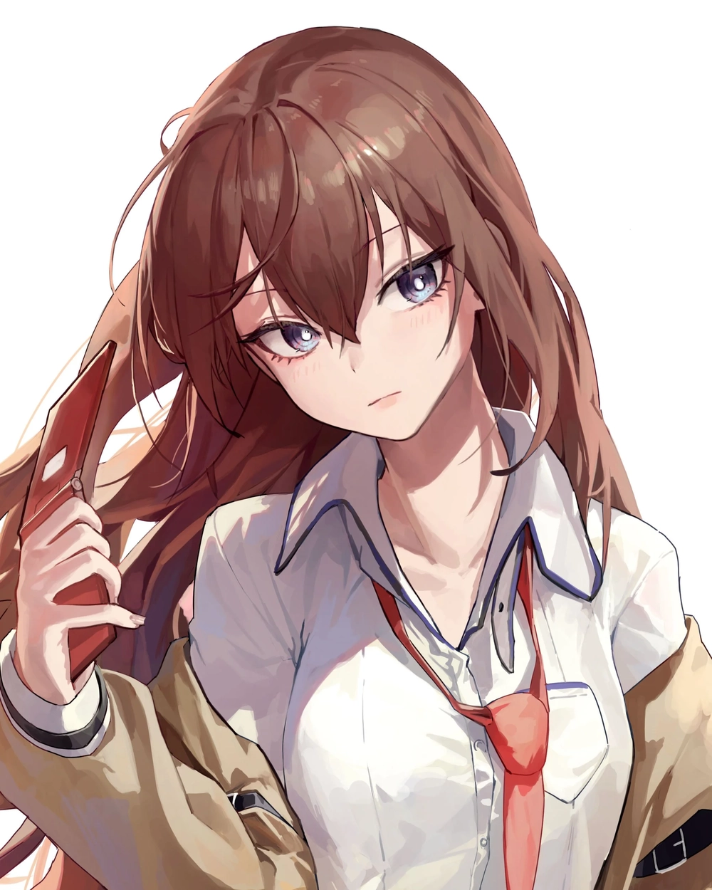 kurisu makise wallpaper 4k