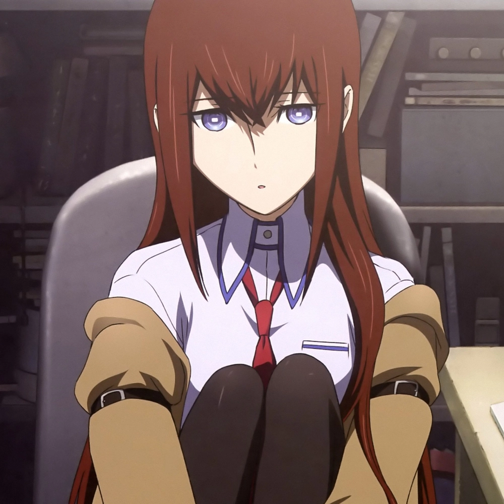 anime kurisu makise hình đẹp