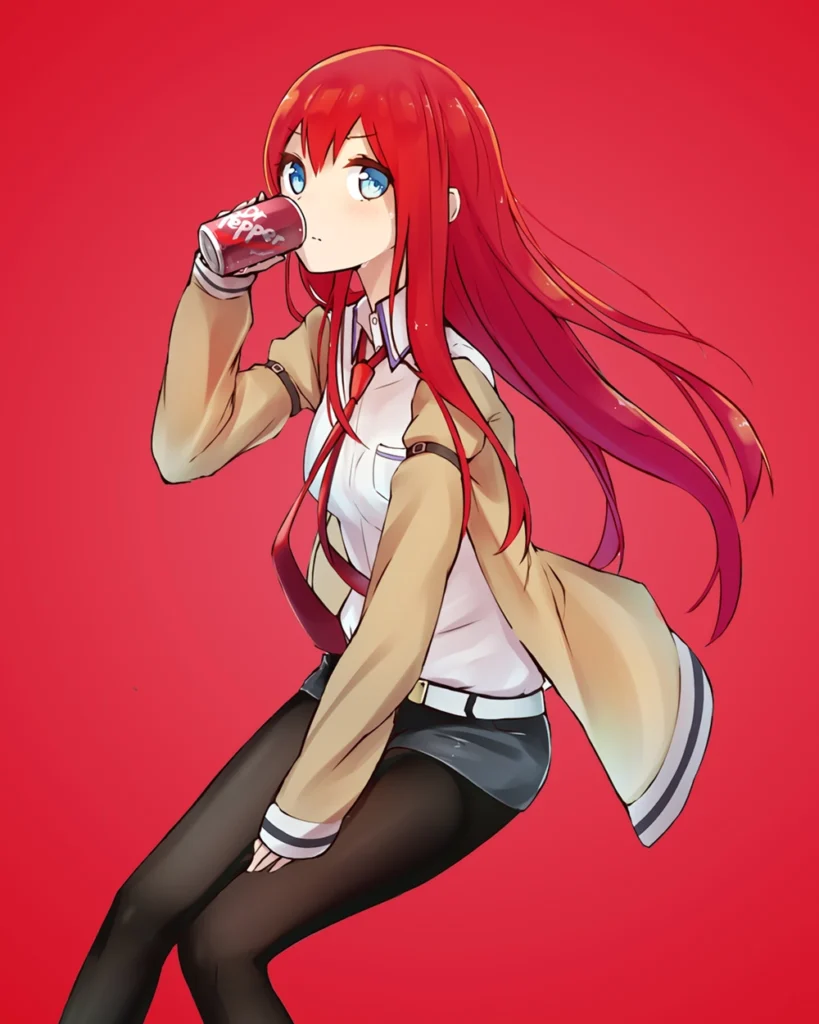 kurisu makise wallpaper cute