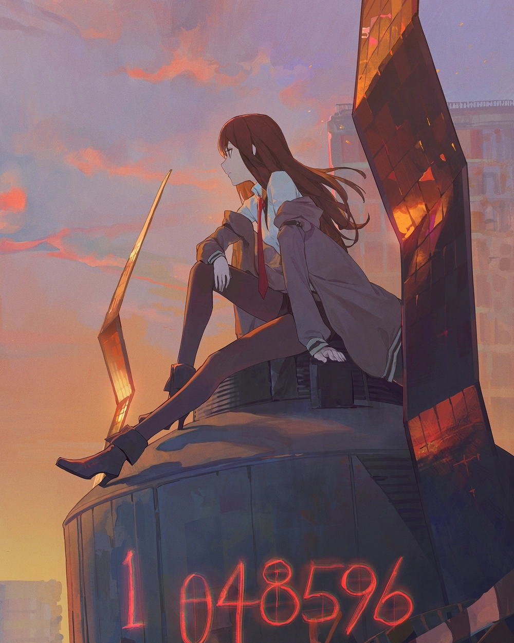 anime kurisu makise hd