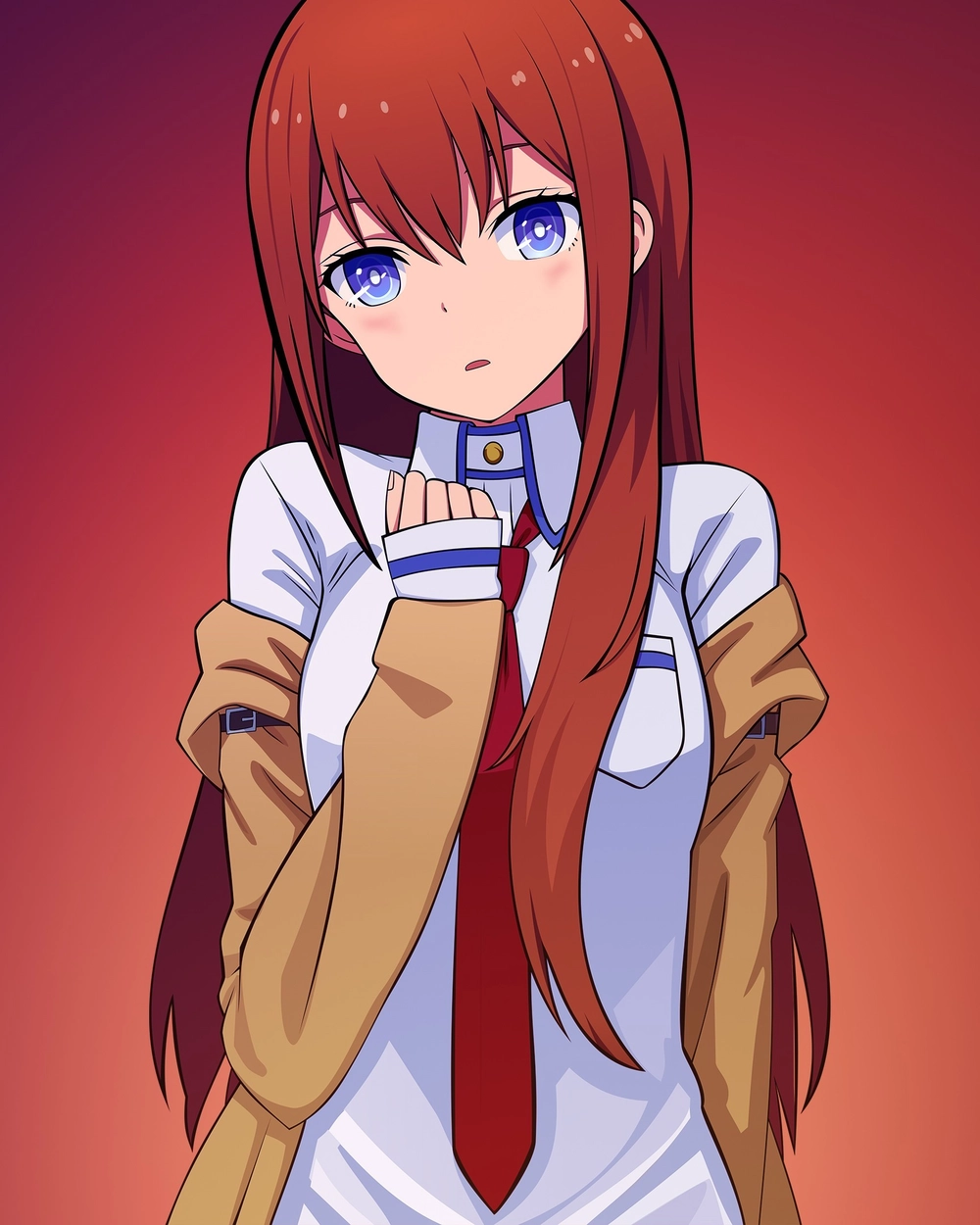 kurisu makise fanart chất