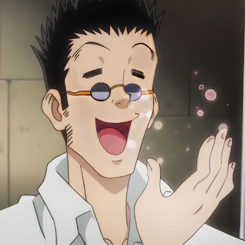 leorio paradinight cười nhẹ