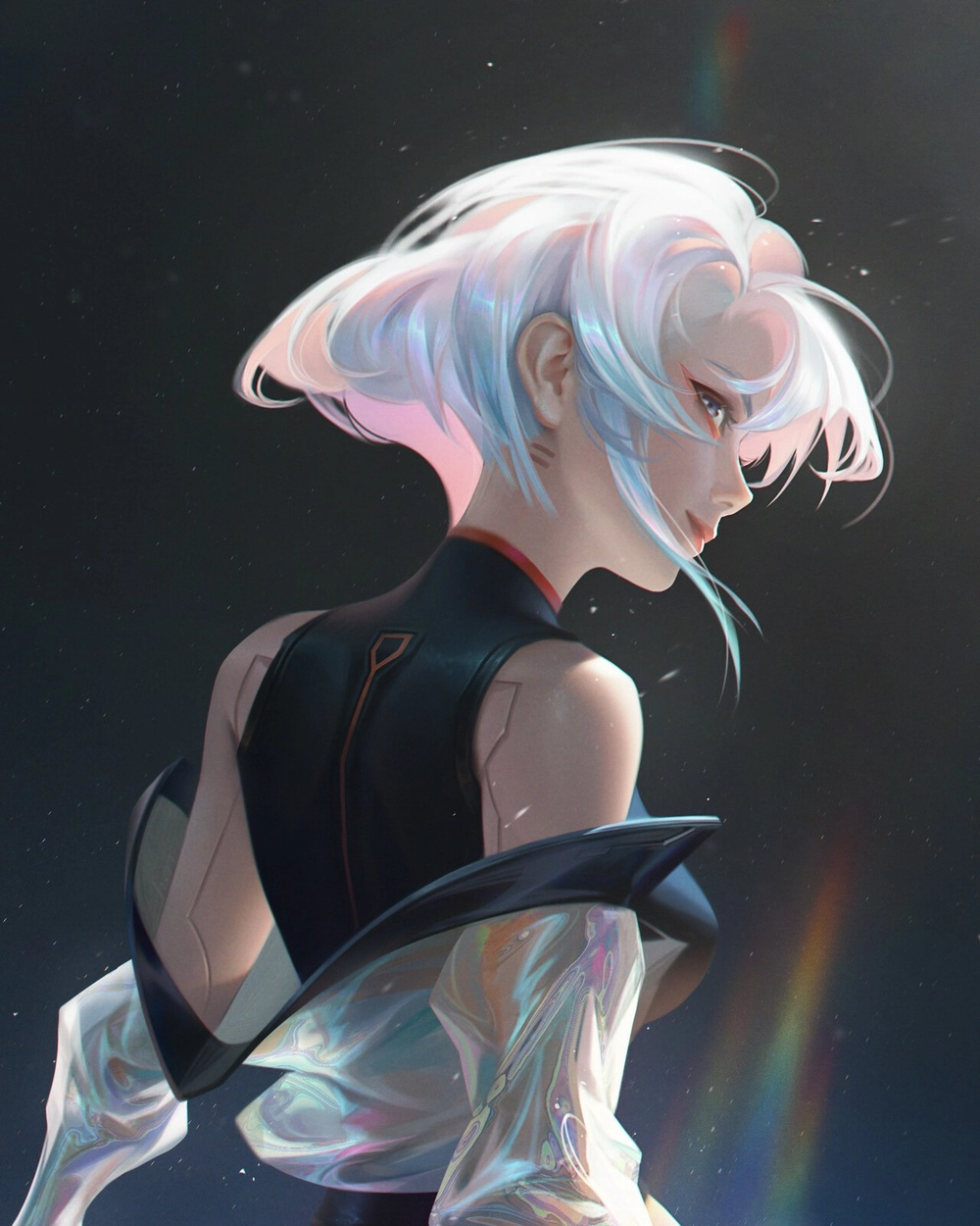 hình nền anime lucy cyberpunk đẹp