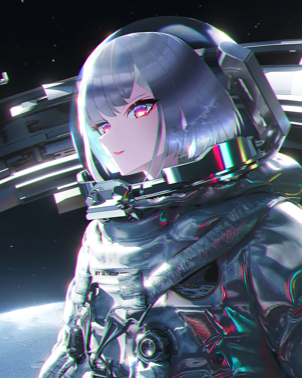 anime lucy cyberpunk hình nền điện thoại