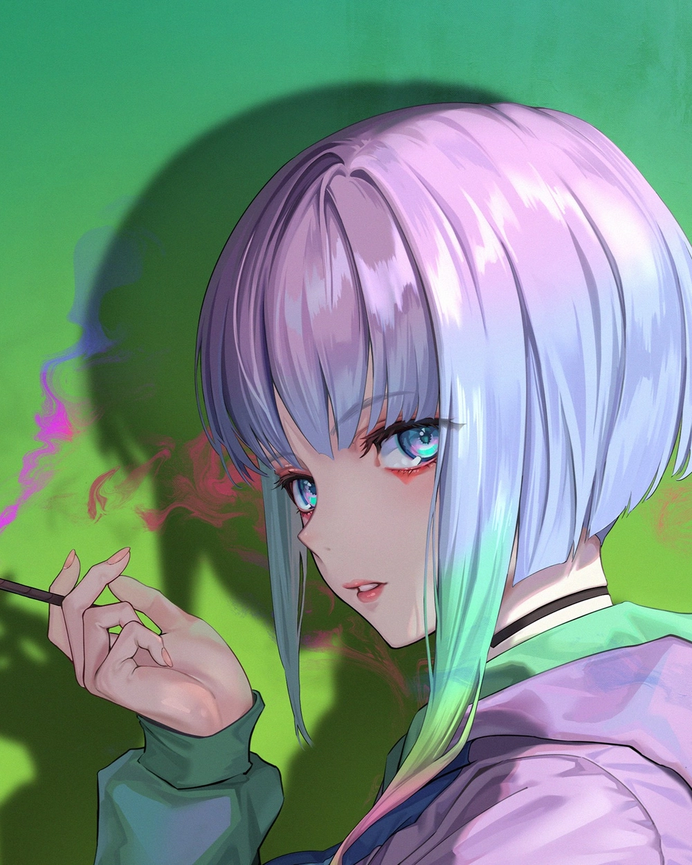 anime lucy cyberpunk wallpaper cực ngầu