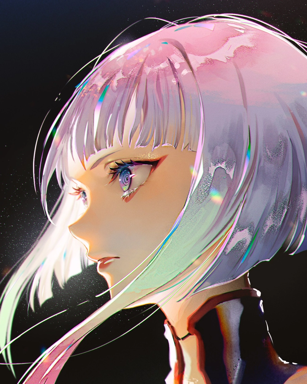 anime lucy cyberpunk wallpaper hd