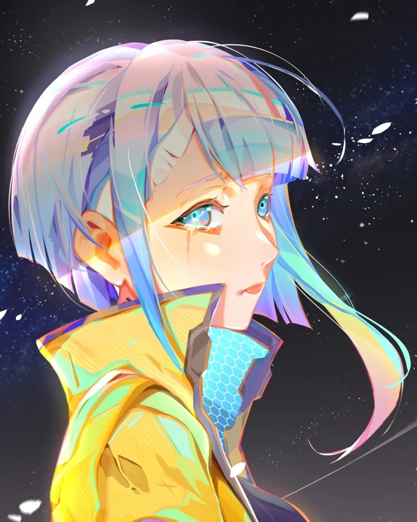 lucy cyberpunk ảnh nền điện thoại