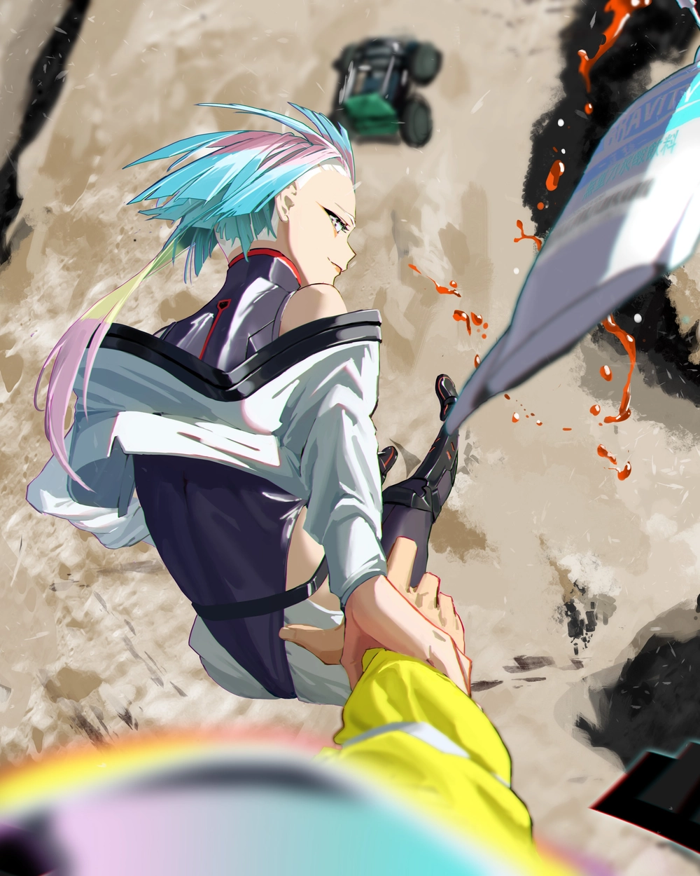 lucy cyberpunk hình nền miễn phí