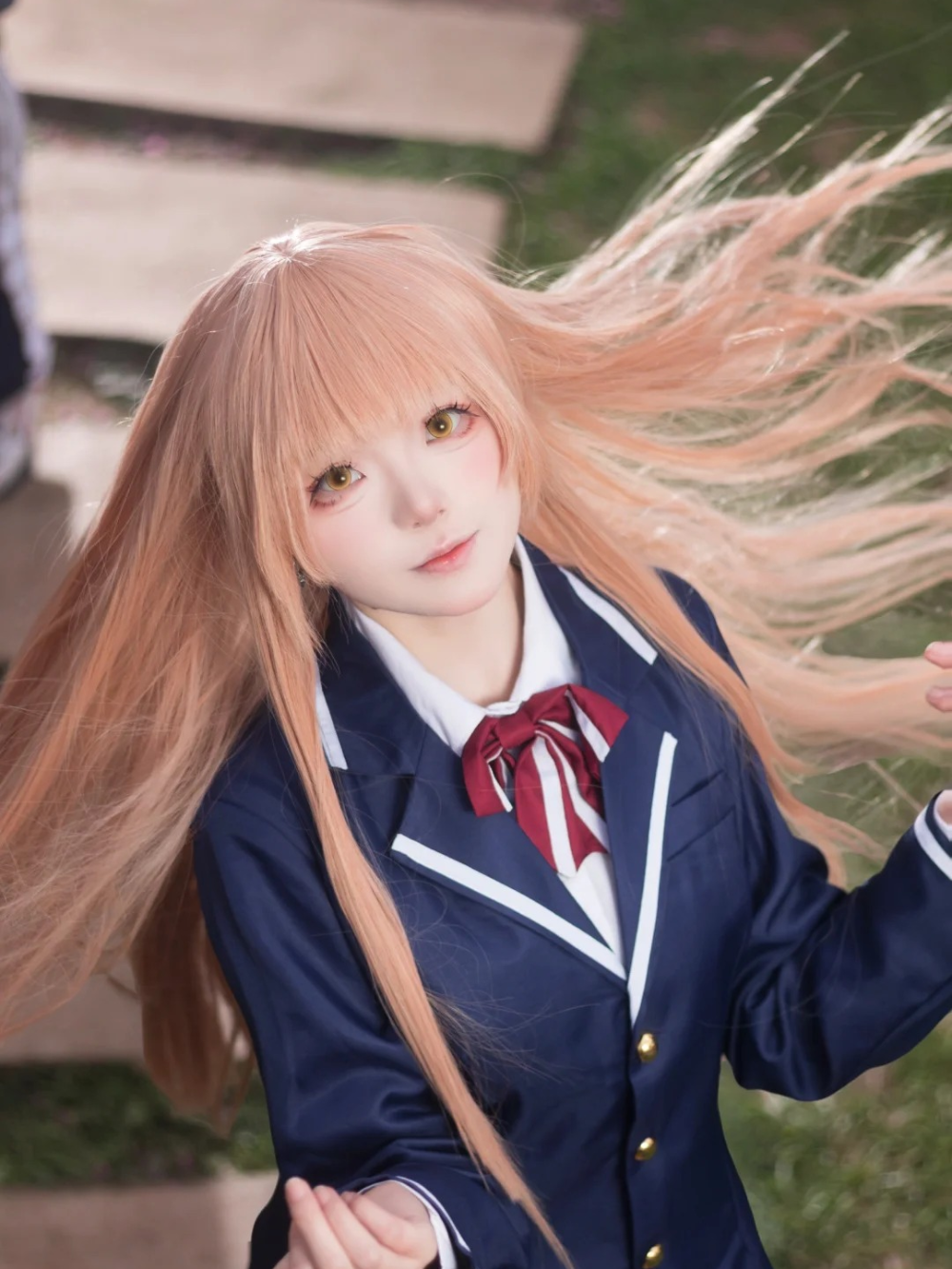 mahiru cosplay pose dáng dễ thương