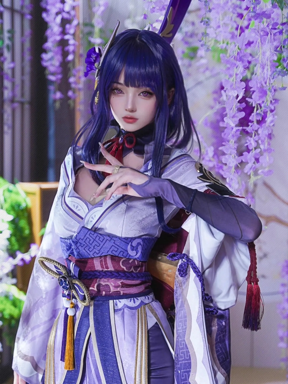 cosplay raiden genshin impact ngầu lòi