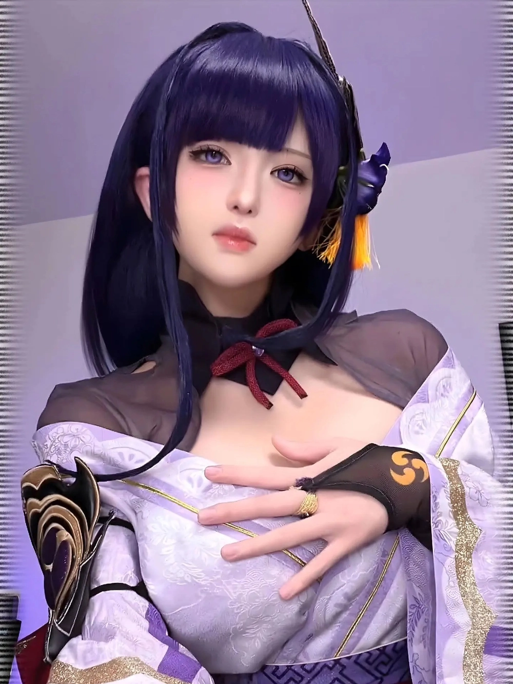 cosplay raiden shogun genshin impact full hd