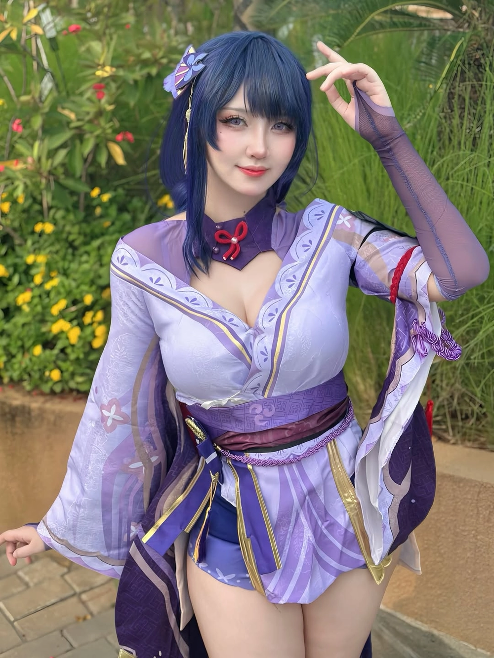 cosplay raiden shogun genshin impact nổi bật